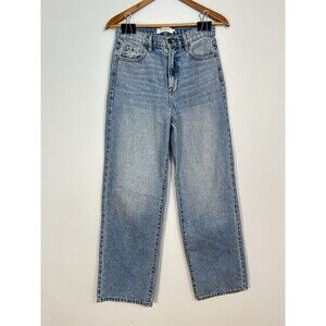 Hidden Los Angeles High Rise Straight Leg Jeans Light Wash Size 26